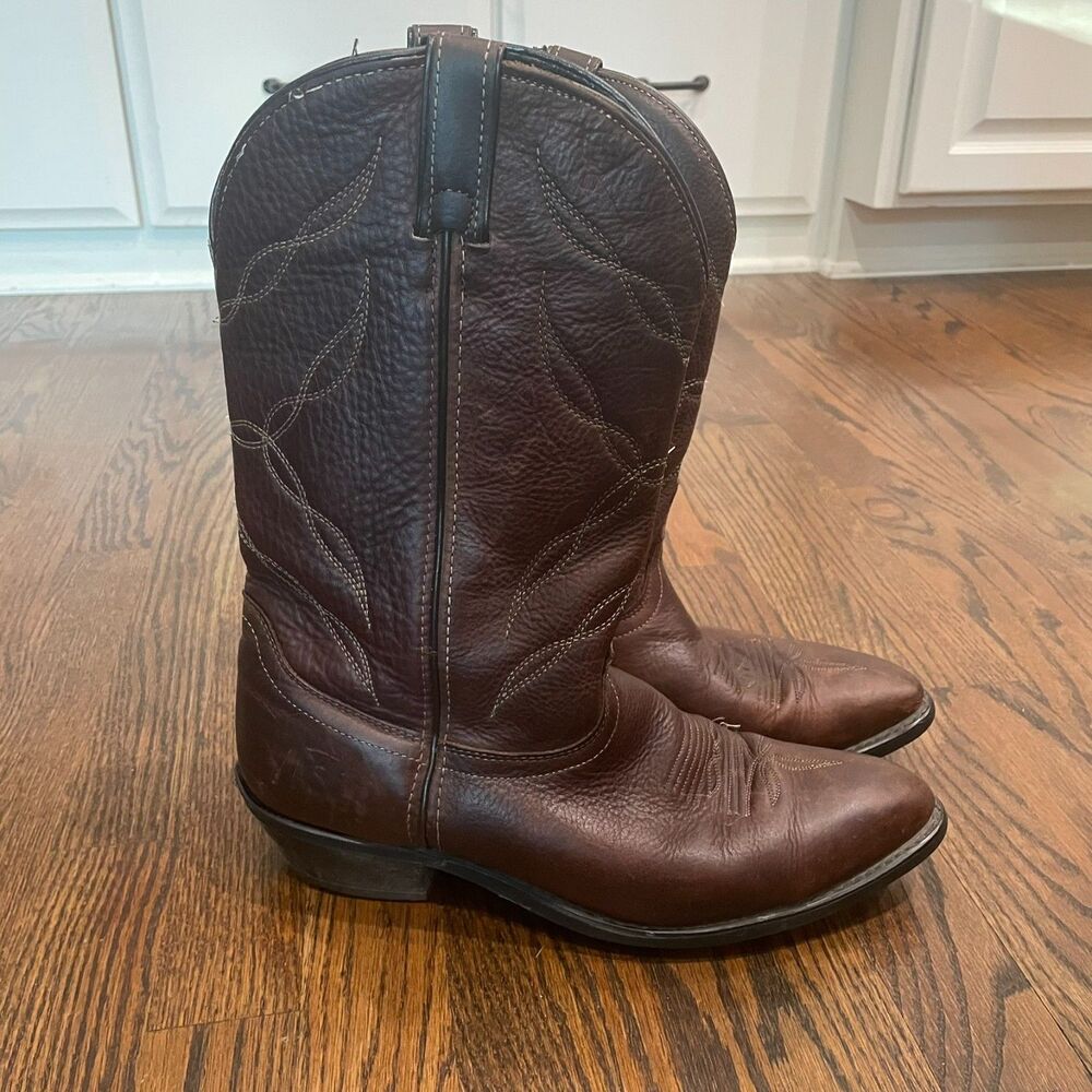 LAREDO Mens Brown Leather Cowboy Boots